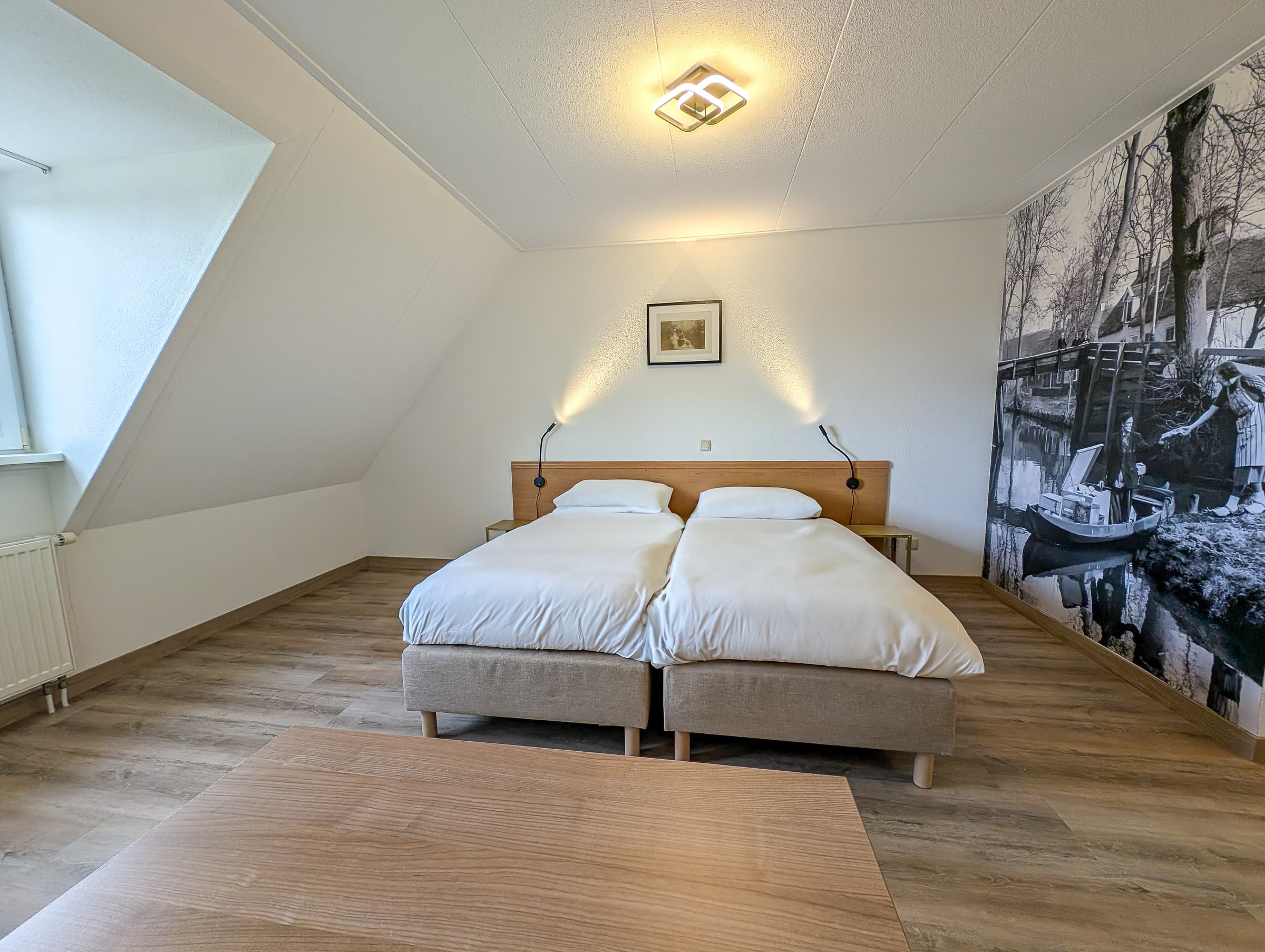 Hotel d'Olde Smidse in Giethoorn, gezien vanaf de weg